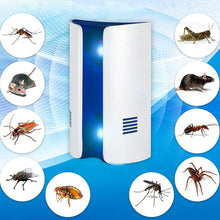 Load image into Gallery viewer, Electromagnetic Wave Frequency-conversion Double Waves Multi-function Mosquito Repellent Ultrasonic Pest Repeller, US Plug, UK Plug, EU Plug