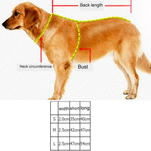Load image into Gallery viewer, Pet Dogs Polyester Reflective Breathable Pets Collar Traction Lead Leash, Size: M, 2.5*42*47cm, Size: M, 2.5*42*47cm