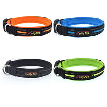 Load image into Gallery viewer, Pet Dogs Polyester Reflective Breathable Pets Collar Traction Lead Leash, Size: L, 2.5*47*54cm, Size: L, 2.5*47*54cm