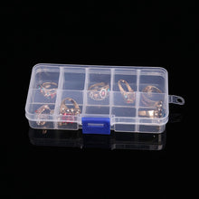 Load image into Gallery viewer, 10 PCS Removable Grid Plastic Box Organizer for Jewelry Earring Fishing Hook Small Accessories, Size: Small, 10 Slots, 10 Slots (Orange + blue), 10 Slots (Purple+Blue), 10 Slots  (White+Pink), 10 Slots  (White+Blue), 10 Slots (Pink+Blue)