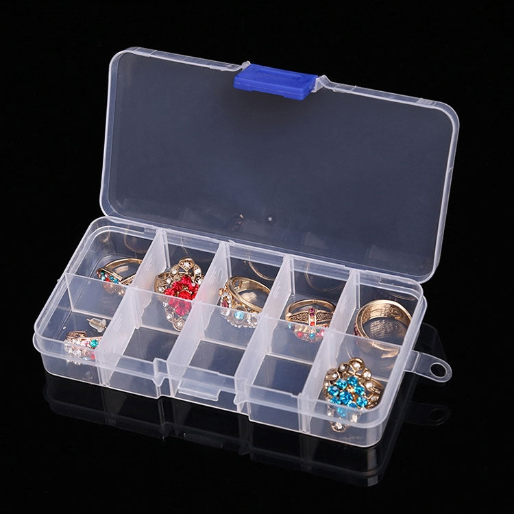 10 PCS Removable Grid Plastic Box Organizer for Jewelry Earring Fishing Hook Small Accessories, Size: Small, 10 Slots, 10 Slots (Orange + blue), 10 Slots (Purple+Blue), 10 Slots  (White+Pink), 10 Slots  (White+Blue), 10 Slots (Pink+Blue)