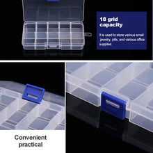 Load image into Gallery viewer, 10 PCS Removable Grid Plastic Box Organizer for Jewelry Earring Fishing Hook Small Accessories, Size: Small, 10 Slots, 10 Slots (Orange + blue), 10 Slots (Purple+Blue), 10 Slots  (White+Pink), 10 Slots  (White+Blue), 10 Slots (Pink+Blue)