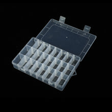 Load image into Gallery viewer, Plastic Removable Grid 24 Slots Box Organizer Storage Container for Jewelry Earring, 24 Slots