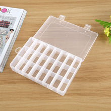 Load image into Gallery viewer, Plastic Removable Grid 24 Slots Box Organizer Storage Container for Jewelry Earring, 24 Slots