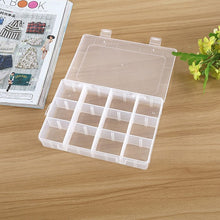 Load image into Gallery viewer, Plastic Removable Grid 24 Slots Box Organizer Storage Container for Jewelry Earring, 24 Slots