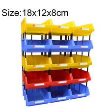 Load image into Gallery viewer, Thickened Oblique Plastic Box Combined Parts Box Material Box, Random Color Delivery, Size: 18cm X 12cm X 8cm, 18cm X 12cm X 8cm