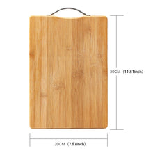 Load image into Gallery viewer, Kitchen Rectangular Bamboo Chopping Block Thickening Cutting Board,  Size: 30cm x 20cm, Size: 30cm x 20cm