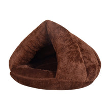 Load image into Gallery viewer, Triangular Cat Kennel Warm Thicken Mongolian Yurt Pet Dogs Cats House Size: M, 40×40×30cm, Size: M