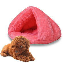 Load image into Gallery viewer, Triangular Cat Kennel Warm Thicken Mongolian Yurt Pet Dogs Cats House Size: M, 40×40×30cm, Size: M