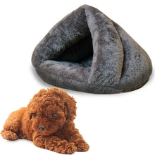 Load image into Gallery viewer, Triangular Cat Kennel Warm Thicken Mongolian Yurt Pet Dogs Cats House Size: M, 40×40×30cm, Size: M