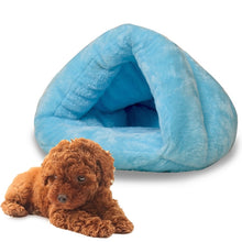 Load image into Gallery viewer, Triangular Cat Kennel Warm Thicken Mongolian Yurt Pet Dogs Cats House Size: M, 40×40×30cm, Size: M