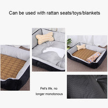 Load image into Gallery viewer, Dog Bone Pattern Big Soft Warm Kennel Pet Dog Cat Mat Blanket, Size: XS, 50×40×15cm, Size: XS