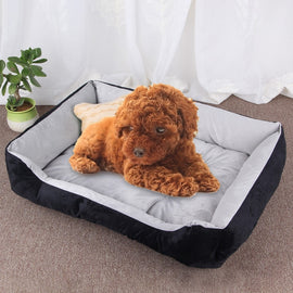 Dog Bone Pattern Big Soft Warm Kennel Pet Dog Cat Mat Blanket, Size: M, 70×50×15cm, Size: M