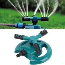 Load image into Gallery viewer, Garden Automatic Rotating Nozzle 360 Degree Rotary Automatic Sprinkler Garden Lawn Watering Nozzle Irrigation Nozzle with 3/4 inch Water Hose Connector, With 3/4 inch Water Hose Connector