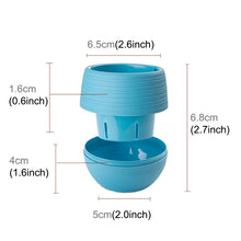Load image into Gallery viewer, Colourful Mini Round Plastic Plant Flower Pot Garden Home Office Decoration Nursery Pots  Plant Flowerpot with Water Tank, Random Color Delivery, Flower Pot 3