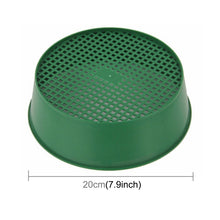 Load image into Gallery viewer, Plastic Mesh Sieve Soil Sieve PE Plastic Net Glasses of Gardening Tools Gardening Supplies, Sieve Diameter: 3 x 3.5mm, Plastic Mesh Sieve