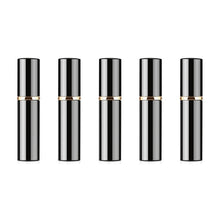 Load image into Gallery viewer, Portable Mini Refillable Glass Perfume Fine Mist Atomizers with Metallic Exterior, 5ml