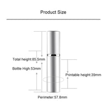 Load image into Gallery viewer, Portable Mini Refillable Glass Perfume Fine Mist Atomizers with Metallic Exterior, 5ml
