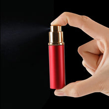 Load image into Gallery viewer, Portable Mini Refillable Glass Perfume Fine Mist Atomizers with Metallic Exterior, 5ml