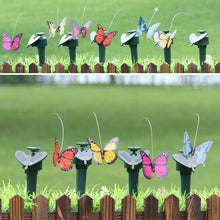 Load image into Gallery viewer, Solar Powered Electric Rotating Butterfly Hummingbird Decorative Fly Simulation Butterfly Pet Funny Toy Gardening Pastoral Decoration Toys, Butterfly 2