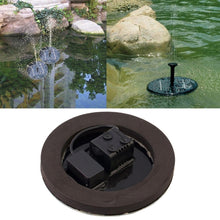 Load image into Gallery viewer, Solar Powered Water Pump Garden Fountain Floating Panel Watering Pond Kit for Waterfalls Water Display Park Pool Decoration Fountain, Diameter: 16cm, olar Powered Water Pump