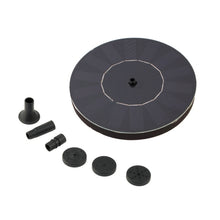 Load image into Gallery viewer, Solar Powered Water Pump Garden Fountain Floating Panel Watering Pond Kit for Waterfalls Water Display Park Pool Decoration Fountain, Diameter: 16cm, olar Powered Water Pump