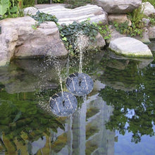 Load image into Gallery viewer, Solar Powered Water Pump Garden Fountain Floating Panel Watering Pond Kit for Waterfalls Water Display Park Pool Decoration Fountain, Diameter: 16cm, olar Powered Water Pump