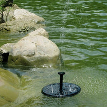 Load image into Gallery viewer, Solar Powered Water Pump Garden Fountain Floating Panel Watering Pond Kit for Waterfalls Water Display Park Pool Decoration Fountain, Diameter: 16cm, olar Powered Water Pump