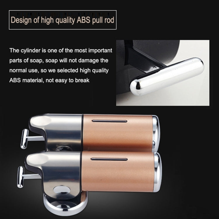 Hotel Shower Manual Dispenser Wall Mounted Washing Liquid Shampoo Soap Bottle, Capacity: 500ml, 500ml/Dark Red, 500ml/Green, 500ml/Gold, 500ml/Blue, 500ml/Purple, 500ml/Silver, 500ml/White