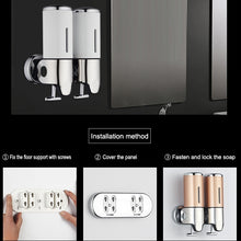 Load image into Gallery viewer, Hotel Shower Manual Dispenser Wall Mounted Washing Liquid Shampoo Soap Bottle, Capacity: 500ml, 500ml/Dark Red, 500ml/Green, 500ml/Gold, 500ml/Blue, 500ml/Purple, 500ml/Silver, 500ml/White