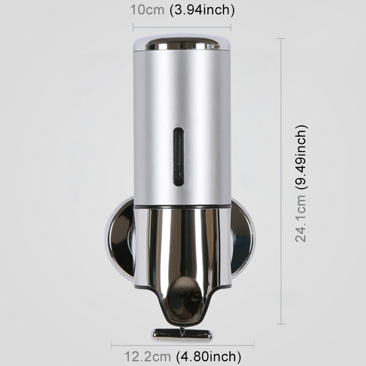 Hotel Shower Manual Dispenser Wall Mounted Washing Liquid Shampoo Soap Bottle, Capacity: 500ml, 500ml/Silver, 500ml/White, 500ml/Dark Red, 500ml/Green, 500ml/Gold, 500ml/Blue, 500ml/Purple, 500ml/Red