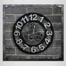 Load image into Gallery viewer, Originality American Industrial Style Wood Vintage Old Gear Wall Clock