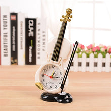 Load image into Gallery viewer, Multi-functional Originality Violin Electronics Pointer Alarm Clock with Pen Holder
