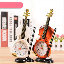 Load image into Gallery viewer, Multi-functional Originality Violin Electronics Pointer Alarm Clock with Pen Holder