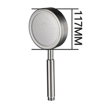 Load image into Gallery viewer, Removable and Washable 304 Stainless Steel Round Pressurized Handheld Shower Head, Size: 117mm, Pattern E