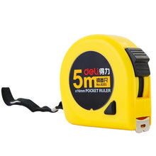 Load image into Gallery viewer, deli Retractable Ruler Measuring Tape Portable Pull Ruler Mini Tape Measure, Length: 5m, 5m