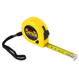 deli Retractable Ruler Measuring Tape Portable Pull Ruler Mini Tape Measure, Length: 5m, 5m
