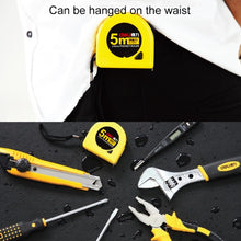 Load image into Gallery viewer, deli Retractable Ruler Measuring Tape Portable Pull Ruler Mini Tape Measure, Length: 5m, 5m