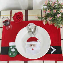 Load image into Gallery viewer, 3 in 1 Christmas Decoration Round Face Style Cutlery Holders, Round Face Style