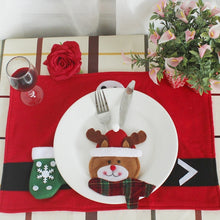 Load image into Gallery viewer, 3 in 1 Christmas Decoration Round Face Style Cutlery Holders, Round Face Style