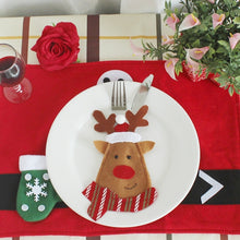 Load image into Gallery viewer, 3 in 1 Christmas Decoration Cartoon Style Cutlery Holders, Cartoon Style