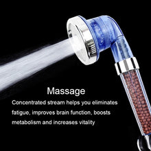 Load image into Gallery viewer, 3 Settings Adjustable PC Negative Ions Shower Head, Size: Large, Interface:  2cm, 3 Settings Size: Large,(Blue), 3 Settings Size: Large(Transparent)