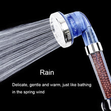 Load image into Gallery viewer, 3 Settings Adjustable PC Negative Ions Shower Head, Size: Large, Interface:  2cm, 3 Settings Size: Large,(Blue), 3 Settings Size: Large(Transparent)