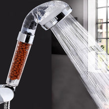 Load image into Gallery viewer, 3 Settings Adjustable PC Negative Ions Shower Head, Size: Large, Interface:  2cm, 3 Settings Size: Large,(Blue), 3 Settings Size: Large(Transparent)