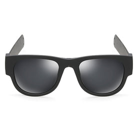 New Fashion Crimp Folding Mirror Pops Polarized Sunglasses Casual UV400 Protection Glasses for Men / Women