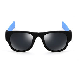 New Fashion Crimp Folding Mirror Pops Polarized Sunglasses Casual UV400 Protection Glasses for Men / Women