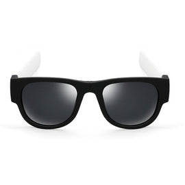 New Fashion Crimp Folding Mirror Pops Polarized Sunglasses Casual UV400 Protection Glasses for Men / Women