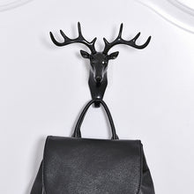 Load image into Gallery viewer, European-Style Rural Pendant Deer Head Wall Hanging Clothes Hook, Random Color Delivery