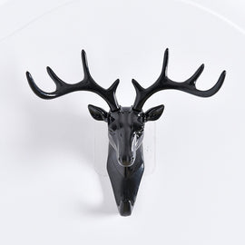 European-Style Rural Pendant Deer Head Wall Hanging Clothes Hook, Random Color Delivery