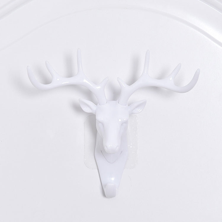 European-Style Rural Pendant Deer Head Wall Hanging Clothes Hook, Random Color Delivery